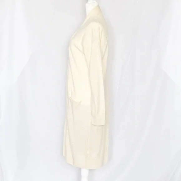 Nordstrom Long Open Front Wool & Cashmere Cardigan S - Picture 5 of 9